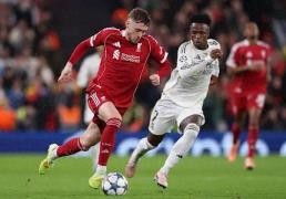 专乾(gàn)皇马！利物(wù)浦22嵗(suì)后卫闪耀歐(ōu)冠 赛后当选队內(nèi)最佳