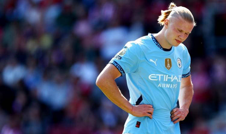 哈兰德梅开二度，曼城遭点球绝平欧冠战