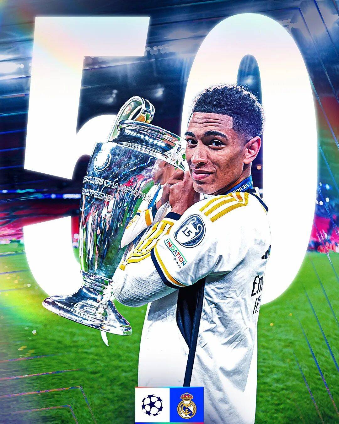 里程悲!貝(bèi)林厄姆超越皇(huáng)馬(mǎ)传奇 加冕欧冠最年轻的50场先生