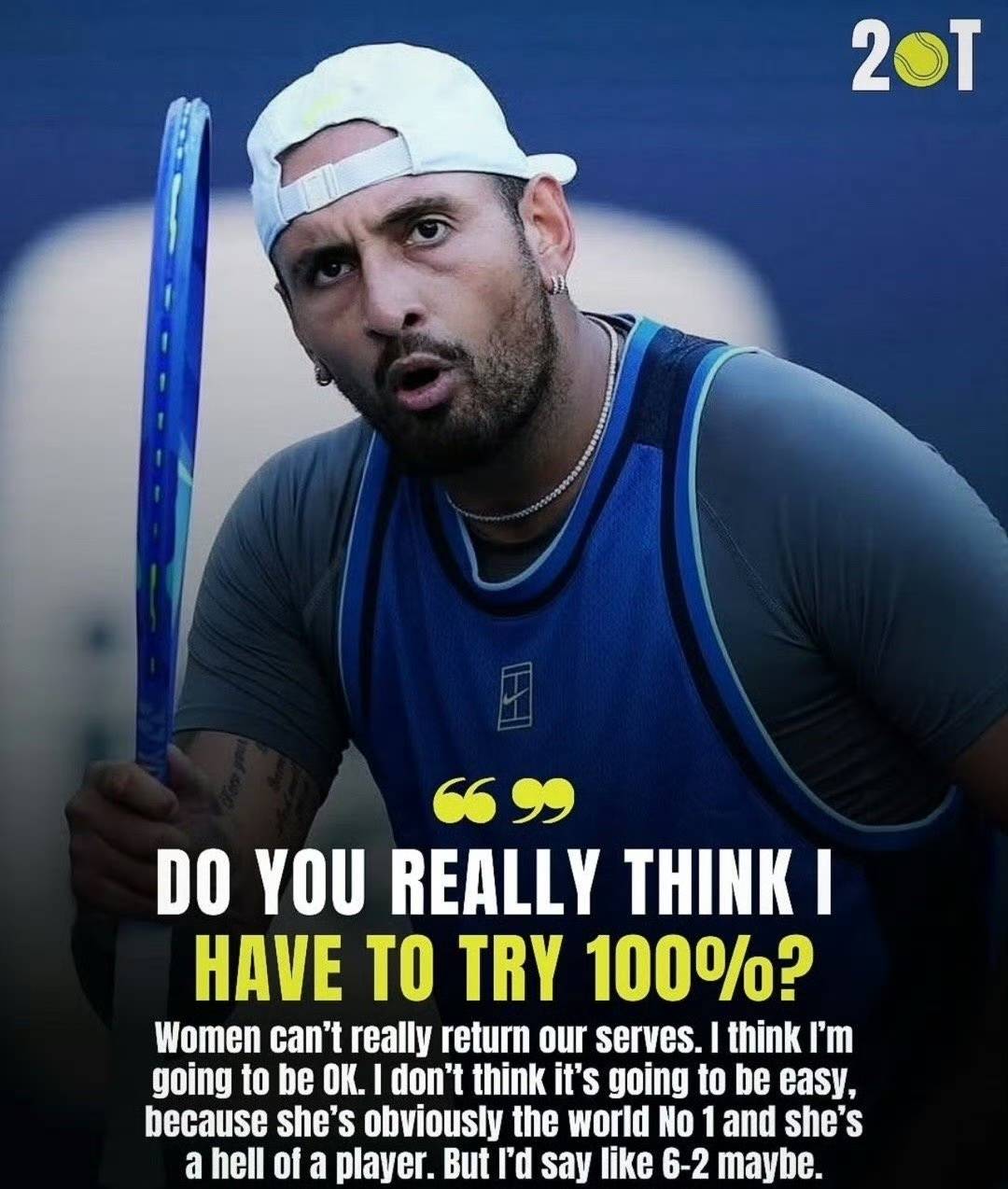 克耶高斯称输萨巴(bā)伦卡(kǎ)就退役(yì),网友替椰子担心(xīn):难赢性别大战规则